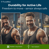 Premium Over Patches Waterproof Adhesive for Dexcom G7 Sensor, Stelo, Libre 3 – 25 Pack Pre-Cut Skin Grips, Patch CGM Covers, Overlay Grip Cover, Sensors Tape Stickers, Skingrip Glucose Guards (Sensor Not Included)