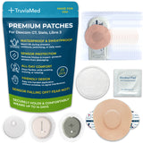 TruviaMed Waterproof Adhesive Over Patches for Dexcom G7-25 Pack Pre-Cut Skin Grips, Patch CGM Covers, Overlay Grip Cover, Sensors Tape Stickers, Overpatches Glucose Guards (Sensor Not Included)