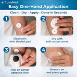 TruviaMed Waterproof Adhesive Over Patches for Dexcom G7-25 Pack Pre-Cut Skin Grips, Patch CGM Covers, Overlay Grip Cover, Sensors Tape Stickers, Overpatches Glucose Guards (Sensor Not Included)